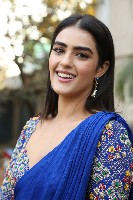 Kavya Thapar Blue Saree Photos